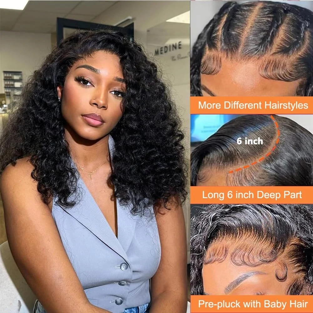 14 16 Inch Krullende Diepe Gol - Glueless Wear And Go Human Hair Wig recensie en prijs