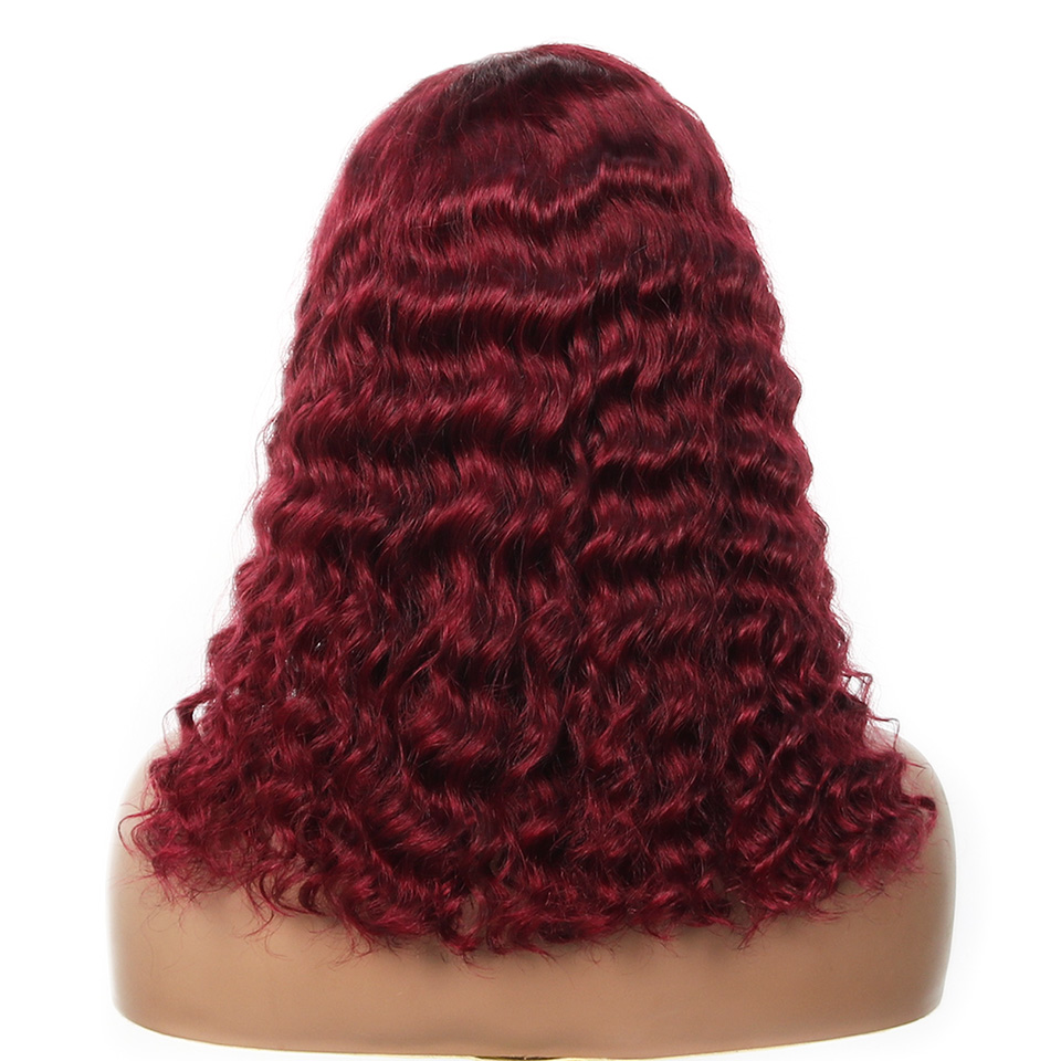 99j Bordeauxrode, diepe bob-pr - Pre Parted 13X4 Lace Front Bob Wig recensie en prijs