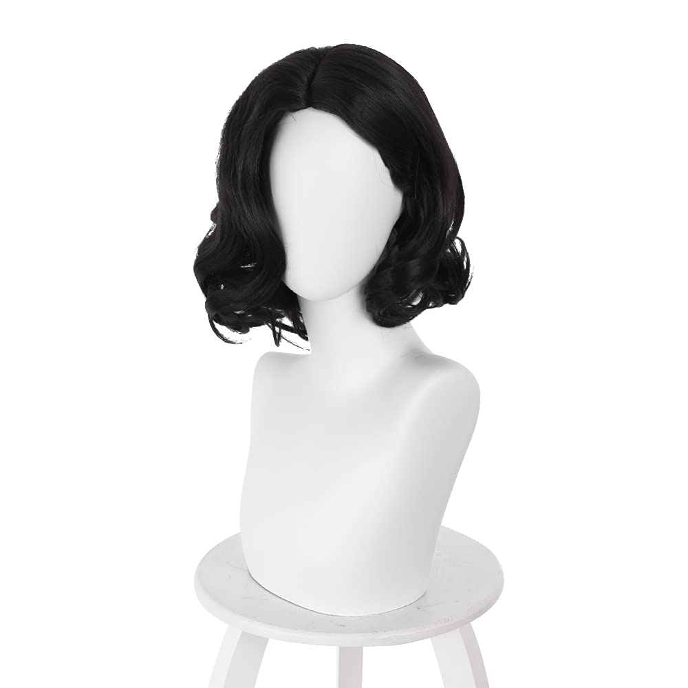 Zwarte korte bob golvende midd - Synthetic Braided Wigs For Black Women recensie en prijs